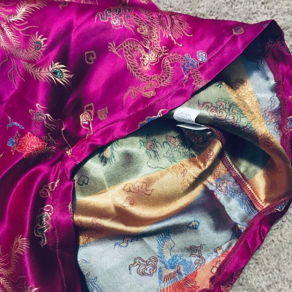 NWT Missguided Pink Jacquard Dragon and Phoenix Strappy Mini Dress - Picture 10 of 15